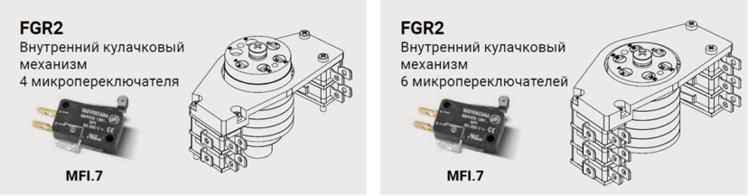 Giovenzana концевые выключатели c поворотным механизмом